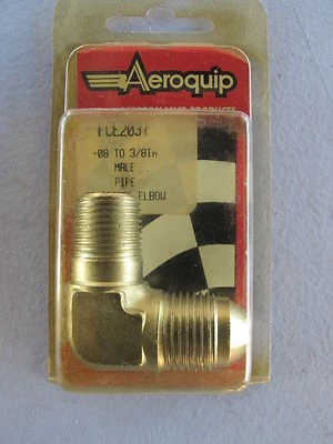 Aeroquip FCE2037 90 deg. Male AN To Pipe Adapter - Image 1 of 2