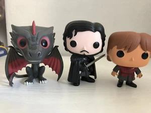 Funko POP Game of Thrones 3er Set Jon Snow, Drogon, Tyrion Lannister - Bild 1 von 1