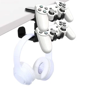2 Pack 3-in-1 PC Gaming Headset&Controller Holder -2 Headphone Stand w/Adjust... - Picture 1 of 7