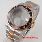 40Mm Fit Nh35a Nh36a Root Beer Watch Case Rose Gold Bracelet Glide Lock Sapphire