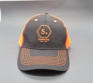 Shameless Salon Spa Orange Black Trucker Snapback Hat Cap - Picture 1 of 13