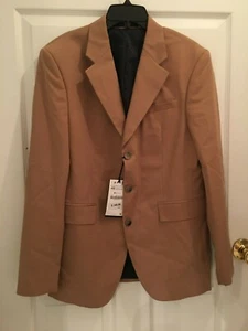 $150 ZARA Beige Textured weave blazer oversized notched lapel 3 Buttons US 36 38 - Picture 1 of 4