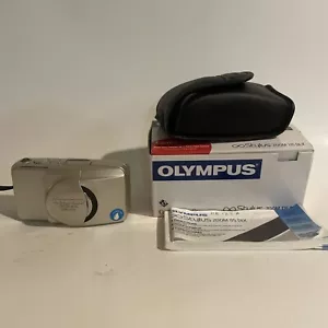 Lápiz óptico súper limpio OLYMPUS 115 DELUXE 35 mm película apuntar y disparar herencia flash - Imagen 1 de 9