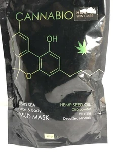 Cannabio - Dead Sea Face & Body Mud Mask with Hemp Seed Oil - Picture 1 of 3