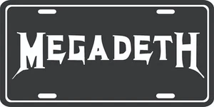 Megadeth license plate metal wall sign front tag vanity plate - Music Band - Picture 1 of 3