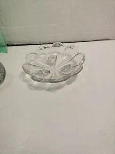 EAPG Ohio Flint Glass Chippendale 3 Toed Footed High Edge Crystal Serving Bowl - Picture 1 of 4