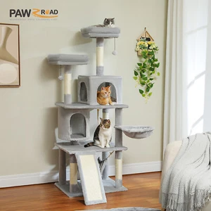 PAWZ Road Cat Tree Tower Scratching Post Scratcher Condo House Furniture 161cm - Picture 1 of 8
