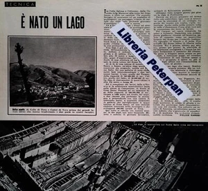 LAGO DEL TURANO - TEMPO 1940 - CLIPPING-RITAGLIO DI GIORNALE - Imagen 1 de 1