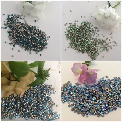  Swarovski #1028 Xilion Chaton Pack of 60 Foiled Post free Size +Colour Choice - Image 1 of 4