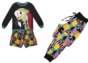 JACK SKELLINGTON & SALLY 3 PC PAJAMA SET inc. LOUNGE PANTS WOMEN Size M NWT - Picture 1 of 9