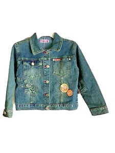 BRUM BEBY girls denim jacket size 8 From An Italian Boutique Great Condition. - Bild 1 von 9