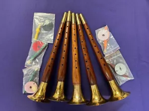 Suona Profi Konzertmeister Chinesische Oboe Dunkle Eiche Farbe Holz - Bild 1 von 2