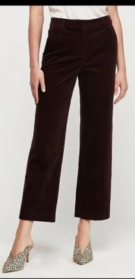 Express Women’s High Waisted Straight Cropped Corduroy Pant Size 10 LONG - Image 1 of 4