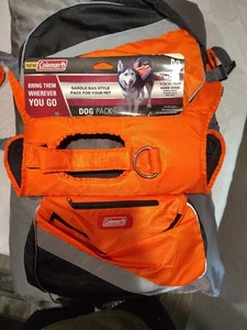 NWT COLEMAN Size Medium Dog Pack Saddle Bag Red Reflector - Picture 1 of 2