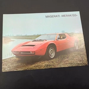 Brochure Maserati Merka/SS - Foglio singolo testi in tre lignue - Foto 1 di 2