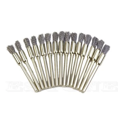15pcs 3x5mm Steel Wire Wheel Brush for Mini Drill Tools Polishing - Image 1 of 2