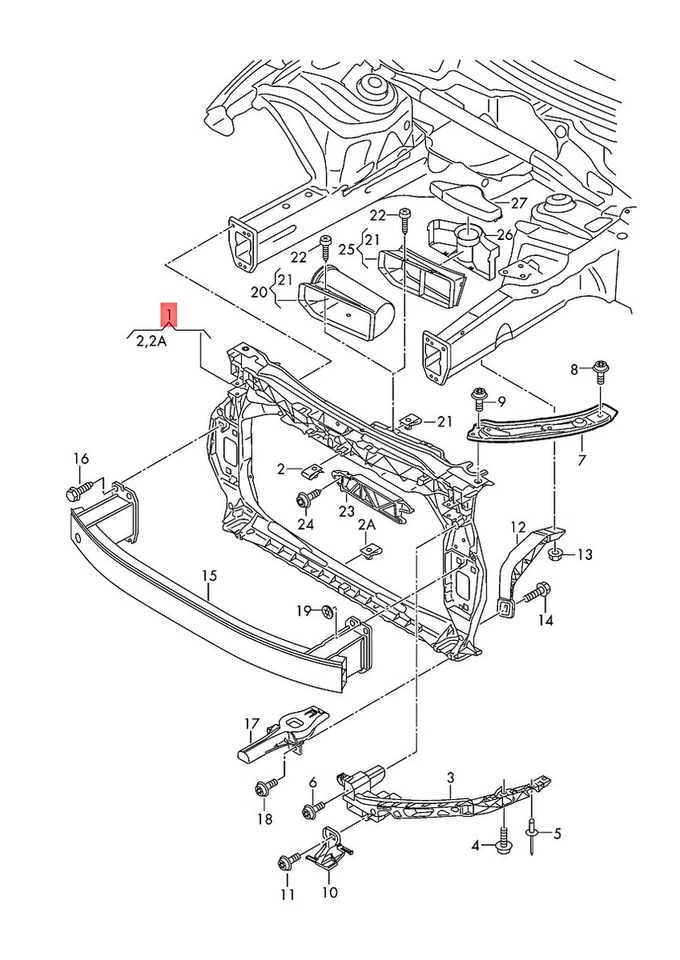 Original AUDI Q3 RSQ3 8UB 8UG Carrier 8U0805594F Foto 1 de 1