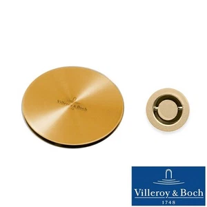 Villeroy & Boch Gold Universal 90mm BSW Cover Cap & Overflow Cover Plate - Picture 1 of 10