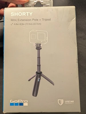 GoPro Shorty Mini Extension Pole  Compatible with All GoPro Cameras - Black - Image 1 of 4