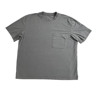 T-shirt Lululemon Fundamental oversize con tasca uomo piccola grigia girocollo S - Foto 1 di 12