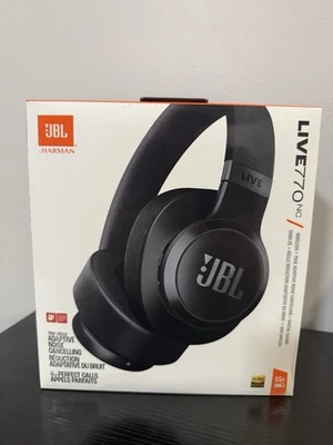 JBL Live 770NC Headphones Noise-Cancelling Black Brand New Factory Sealed - Image 1 of 4
