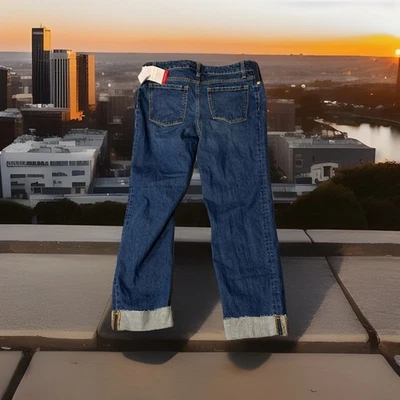 NWT Isabel Maternity Jeans Cuffed Ankle  6 Womens Medium Blue Wash Stretch - Image 1 of 4