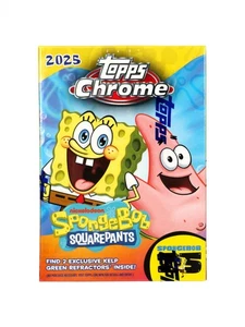 SPONGEBOB CHROME 25TH ANNIVERSARY 7-PACK BLASTER BOX (TOPPS 2025) - Picture 1 of 12