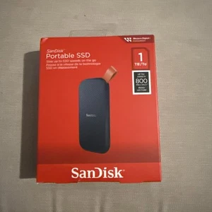 Sandisk 1TB SSD Hard Drive Black USB SDSSDE30-1T00-G26 PC & MAC Portable BNIB - Picture 1 of 1