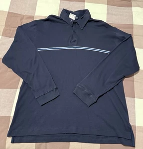 NEW Aeropostale Polo Shirt XL Blue Short Sleeve Rugby Preppy Casual Mens Vintage - Picture 1 of 8