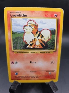 Growlithe 028/102 Base Set (Shadowless) Regular - Picture 1 of 3