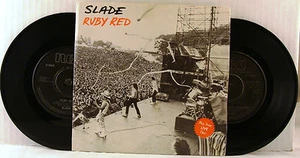 Slade Ruby Red + 3 UK Import Double 45's With Picture Sleeve - Picture 1 of 3