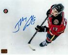 Johnny Gaudreau Calgary Flames Signed Autographed Puck Toss 8X10