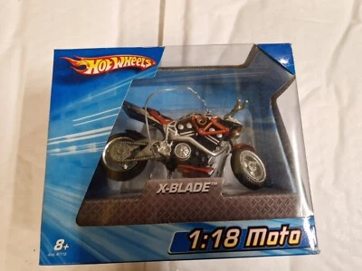 HOT WHEELS 1/18 CLASSIC X-BLADE MOTO MOTORCYCLE BIKE BOXED - Image 1 of 2