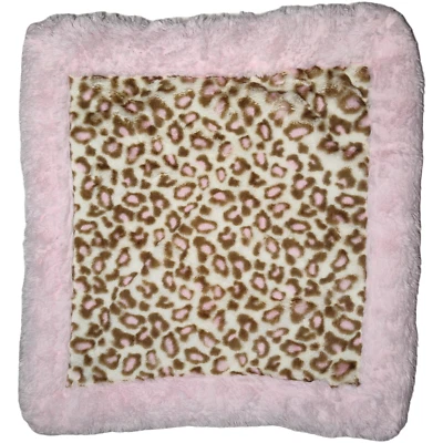 Koala Baby Pink Leopard Print Security Blanket 13" Lovey Soft Girls Cheetah 2010 - Image 1 of 3