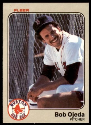 1983 Fleer Bob Ojeda . Boston Red Sox #190 - Image 1 of 2