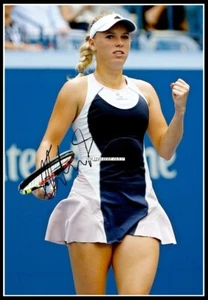 Caroline Wozniacki, Autographed, Cotton Canvas Image. Limited Edition (CW-4) - Picture 1 of 1