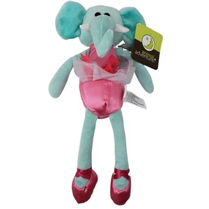 Animal Adventure Elephant Pink Teal Ballerina Princess Tutu 12in Stuffed Animal - Picture 1 of 12