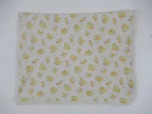 Vtg 70s 80s Carters Circus Print Baby Blanket Yellow Clown Bear Cotton Receiving - Picture 1 of 7