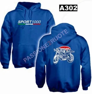 Kapuzenpulli sport-1000 Blau Kapuzenpullover Sweatshirt A302 - Picture 1 of 1