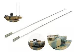 Antenna Spring Whip 1/24 Henglong RC Battle Tank Accessories Parts 12.5cm 2pcs - Picture 1 of 5