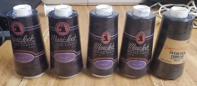 5 Cones 3000 Yards Text 27 Polyester Sewing Quilting Serger Maxi Lock Sew Right - Image 1 of 4