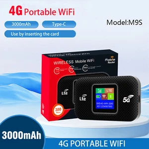 Portable Unlocked 4G LTE Wireless WiFi Router Mobile Broadband LCD MIFI Hotspot - Afbeelding 1 van 10