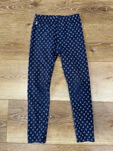 Floral Stretch Jersey Legging blue white 5 years - Picture 1 of 3