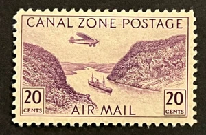 Travelstamps: Canal Zone Stamps Scott #C11, 20 Cent Airmail Issue Mint OG H - Picture 1 of 5