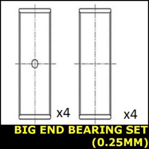 Big End Con Bearing Set Fits AUDI A3 A4 Opt3/3 0.25 Oversize 1.6 5202402BB - Picture 1 of 3