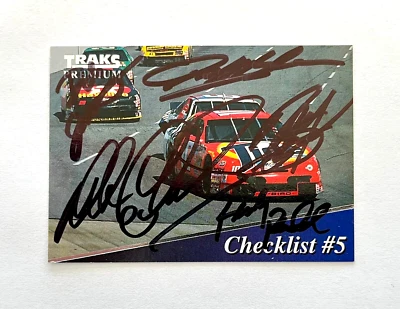 Dale Earnhardt, Jeff Gordon, Stewart, Rudd & Jarrett NASCAR с автографом подпись - Изображение 1 из 4