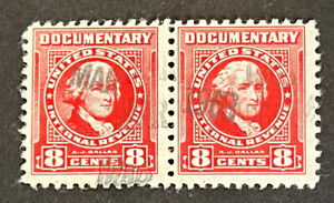 Travelstamps: US Documentary Stamps Scott #R293 - 8¢ Used Pair OG 1963 Cancel