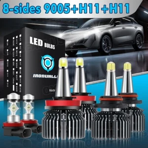 For Toyota Camry 2007-2014 Combo LED Headlight High Low Beam+Fog Light 6 Bulbs - Imagen 1 de 12