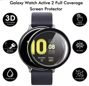 Per Samsung Galaxy Watch Active2 40mm 44mm Full Cover Protezione Schermo Curvo 3D - Foto 1 di 5