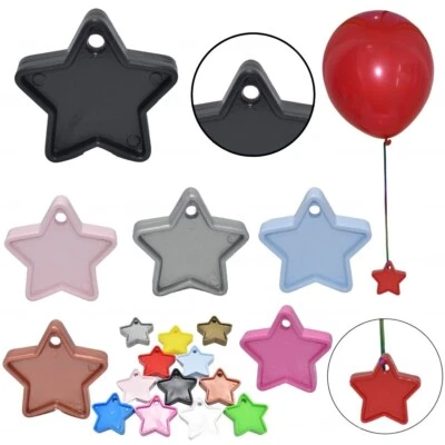 HEAVY STAR WEIGHT BALLOON HELIUM WEDDING PARTY DECORATION BIRTHDAY BALOON RIBBON